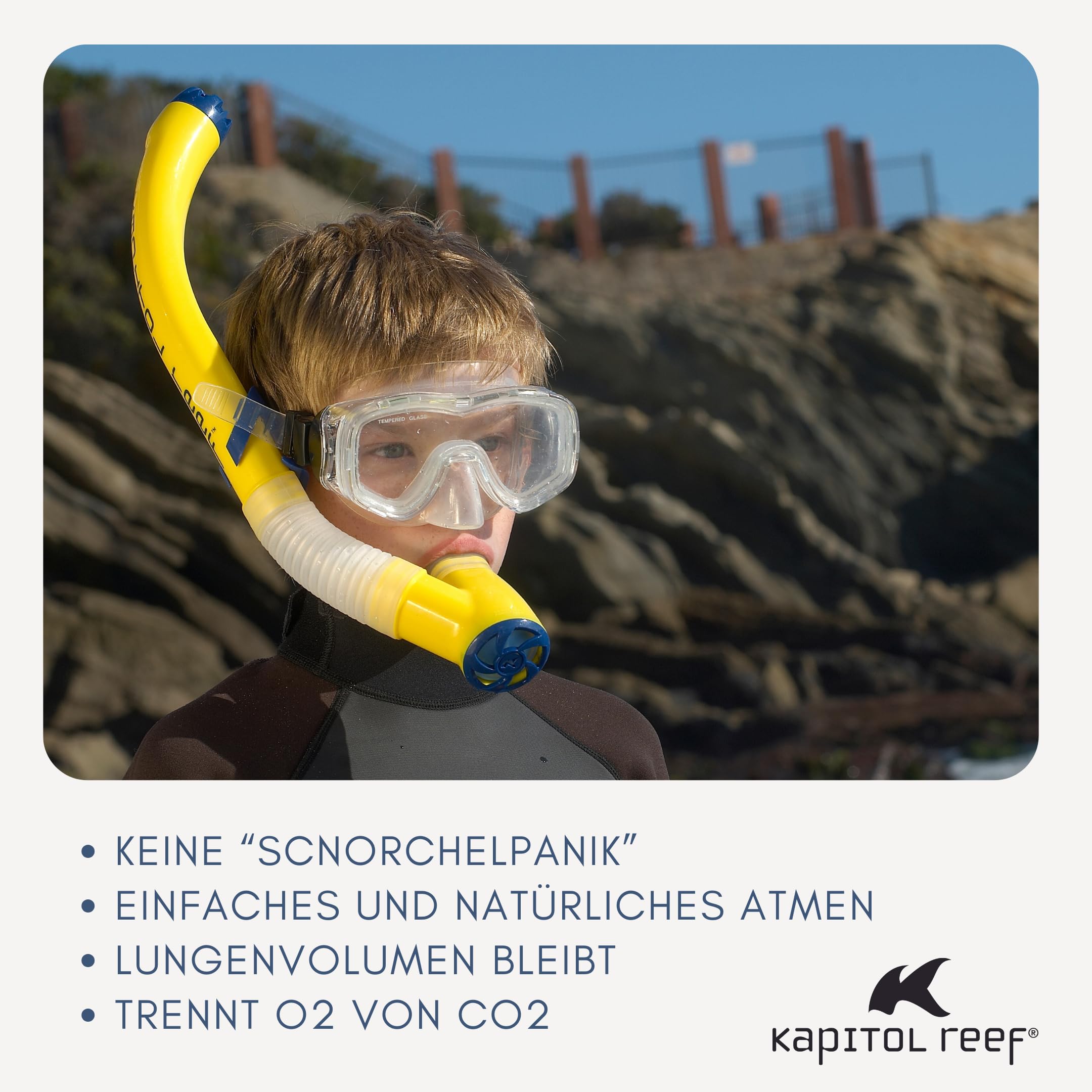 Kapitol Reef Profi Schnorchel Deep Blue Ventil Silikon