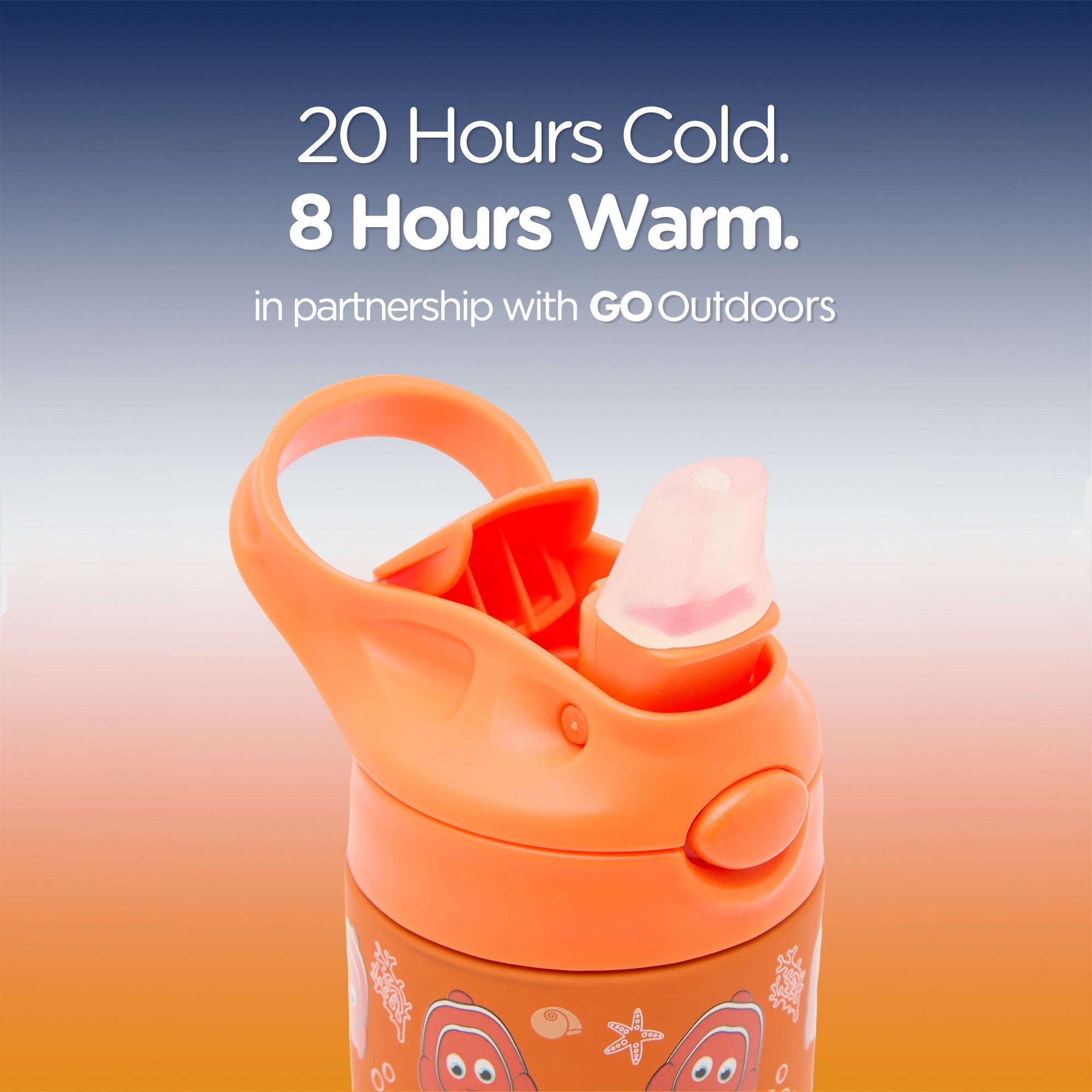 My Carry Potty Clownfisch Thermosflasche 380ml Edelstahl kalt 20h