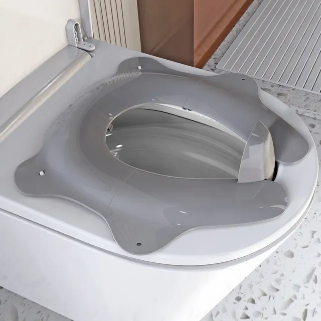 SKYROKU Folding Travel Potty Seat Toilettenaufsatz Grau