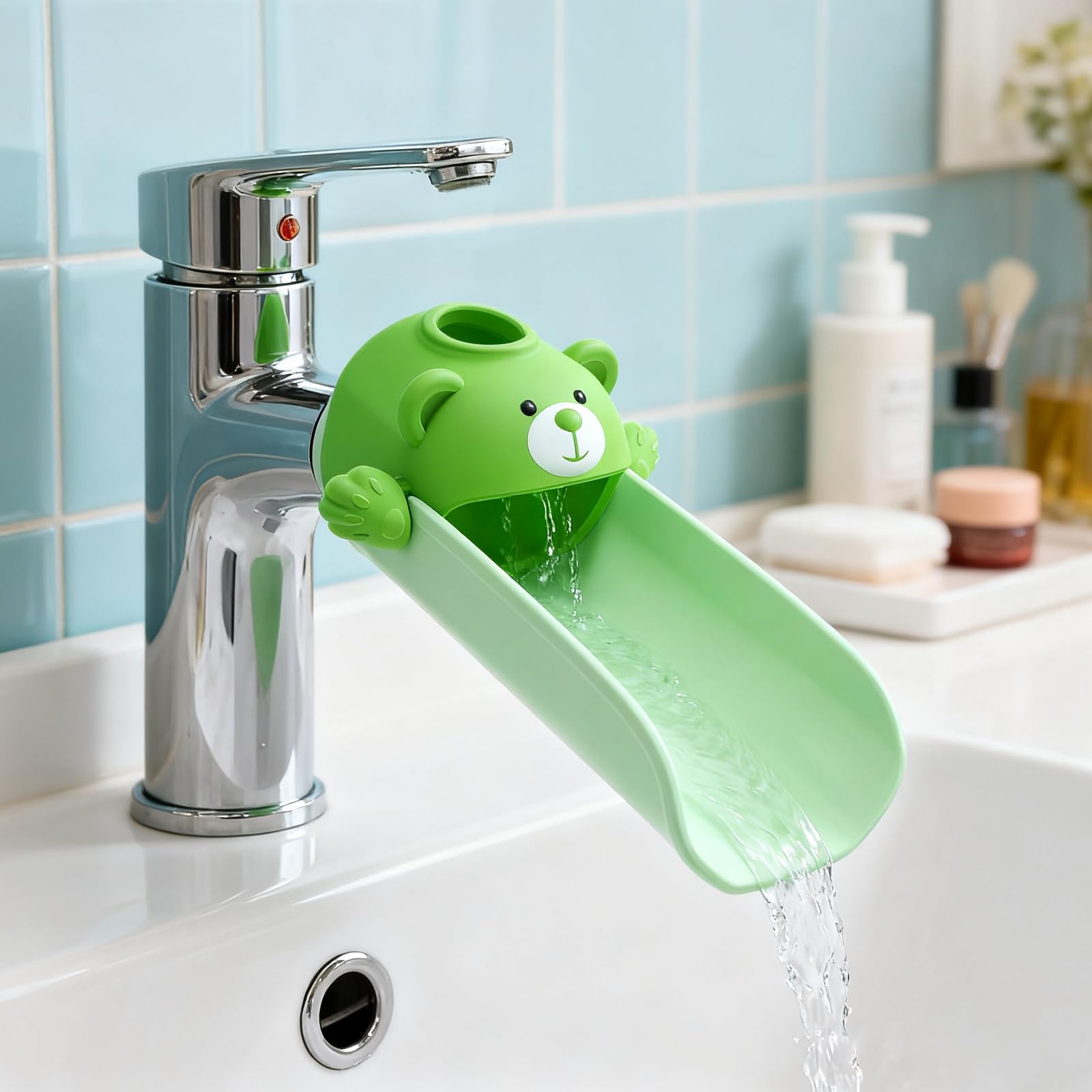 SKYROKU Bear Faucet Extender Wasserhahnverlängerung Bär Silikon