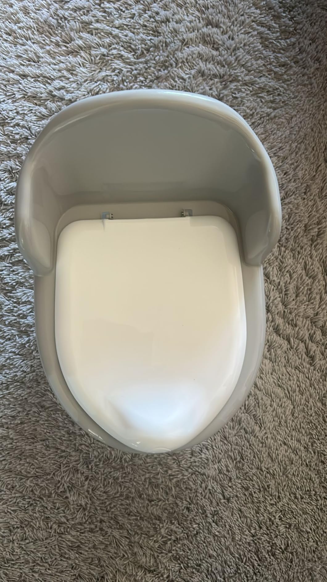 Little Star Kindertoilette Töpfchen Weiß Rückenlehne 30 kg