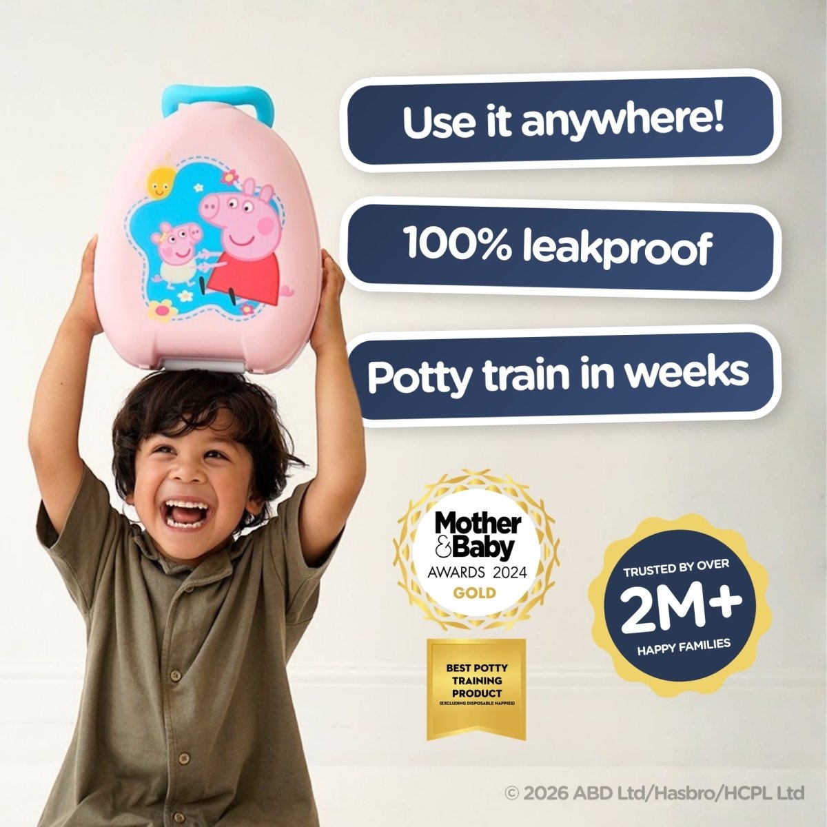 My Carry Potty Peppa & Evie Pig Reise Töpfchen auslaufsicher