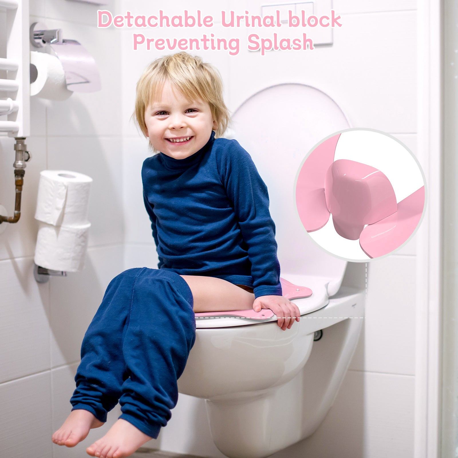 SKYROKU Folding Travel Potty Sitz rosa faltbar