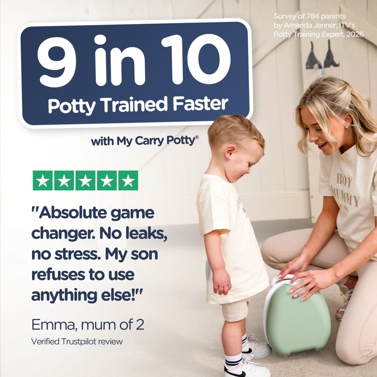 My Carry Potty Töpfchen salbeigrün auslaufsicher