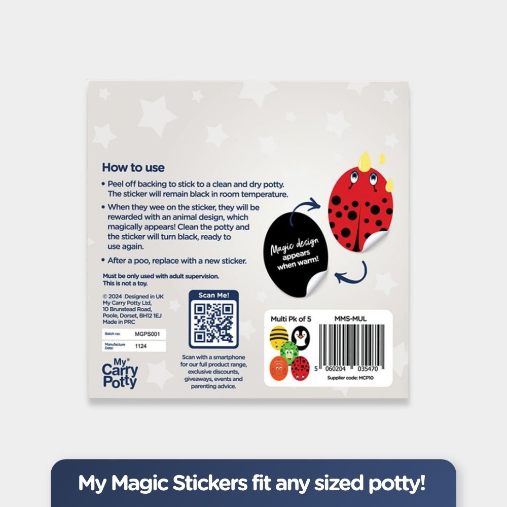 My Carry Potty Magic Sticker 5er Pack wiederverwendbar Belohnung