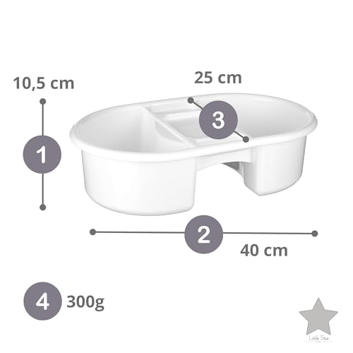 Strata Universal Waschschüssel 4 Liter mit 2 Kammern
