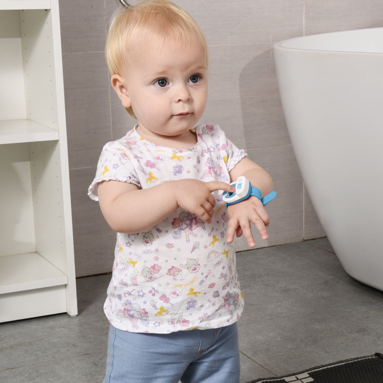 SKYROKU Potty Watch Töpfchentrainingsuhr Blau Silikon Timer