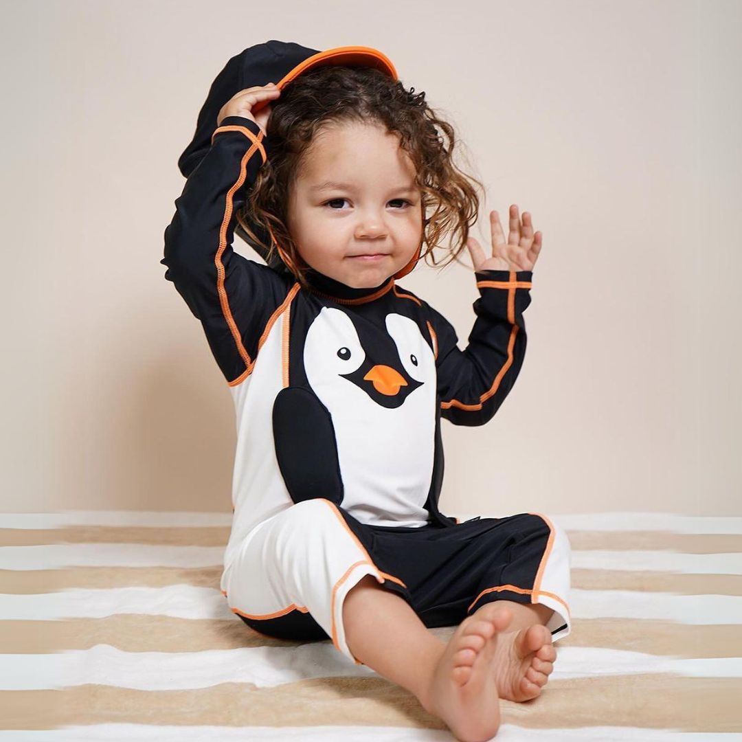 My Carry Potty Penguin Schwimmanzug 2-3 Jahre UPF50 mit Mütze