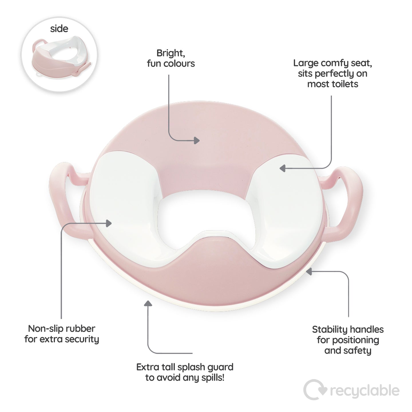 My Carry Potty Bundle Blush Pink Töpfchen 3-teilig mit Sitz