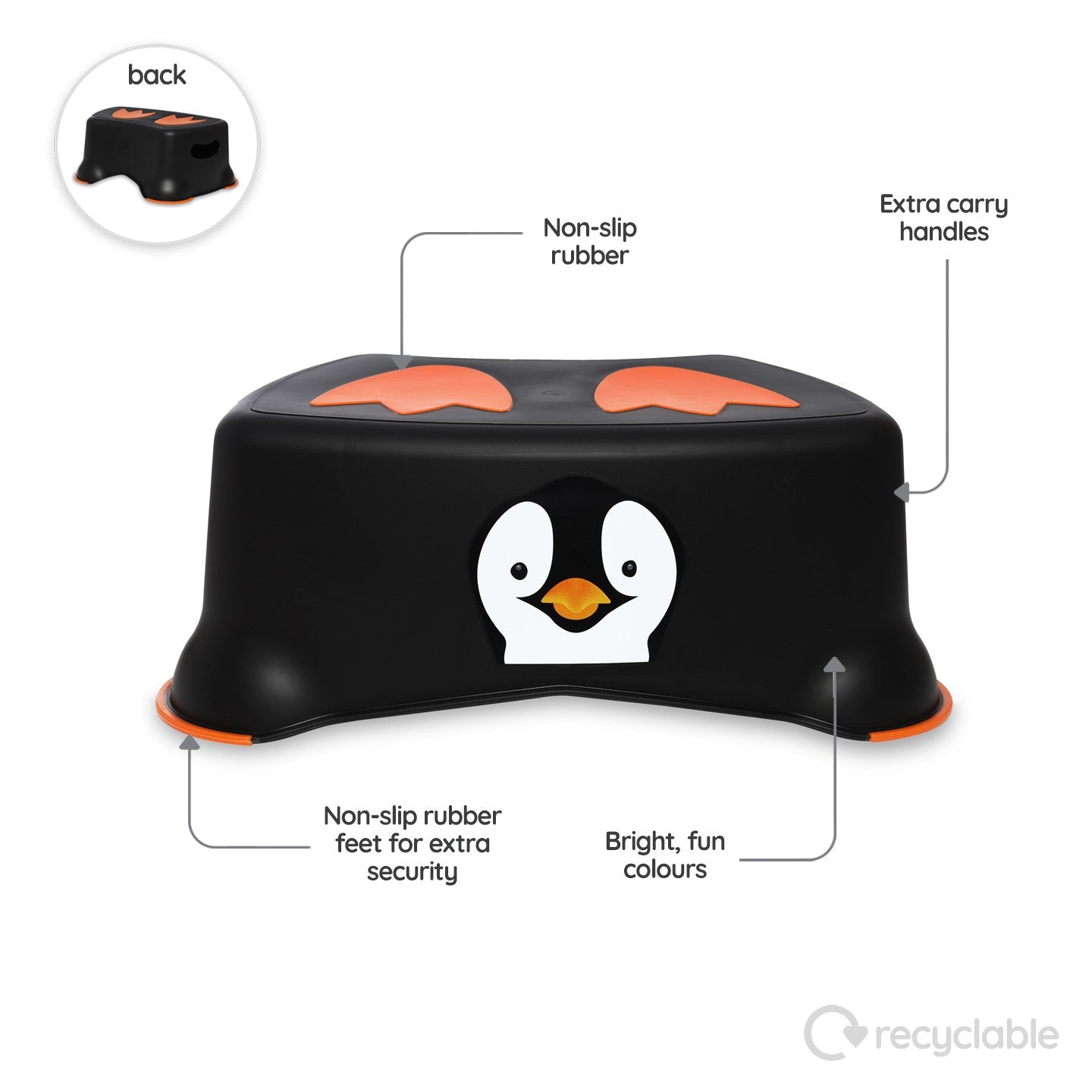 My Carry Potty Pinguin Töpfchen Set mit Sitz, Hocker 2-3 Jahre