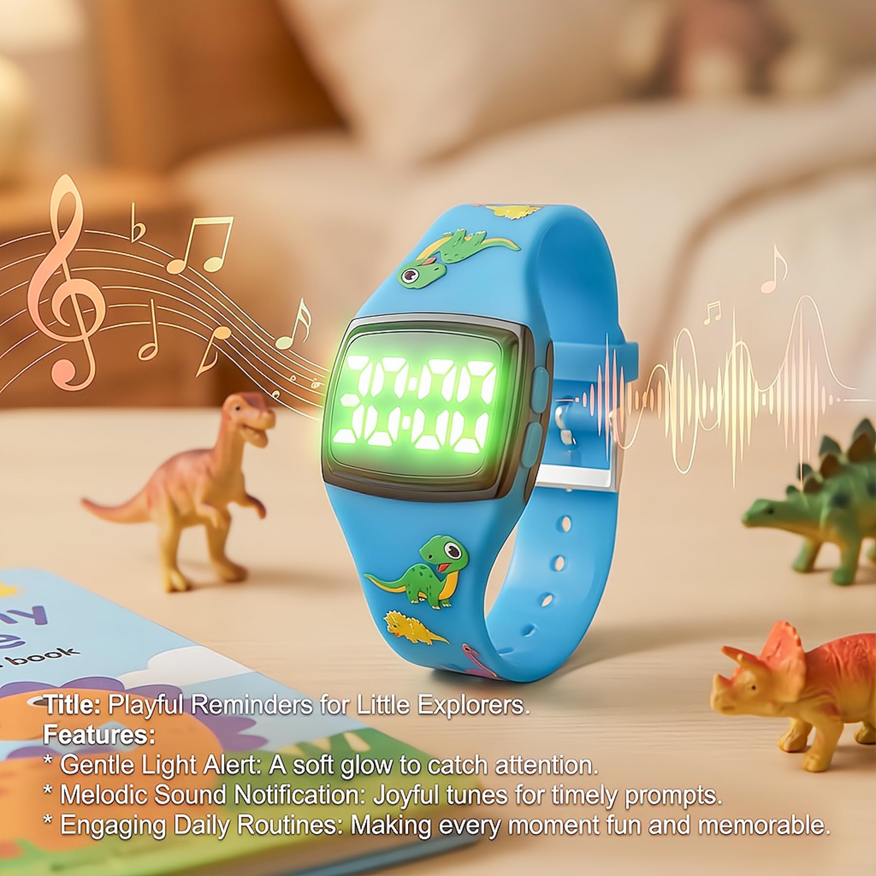 SKYROKU Potty Watch Töpfchentrainingsuhr Dino Silikon