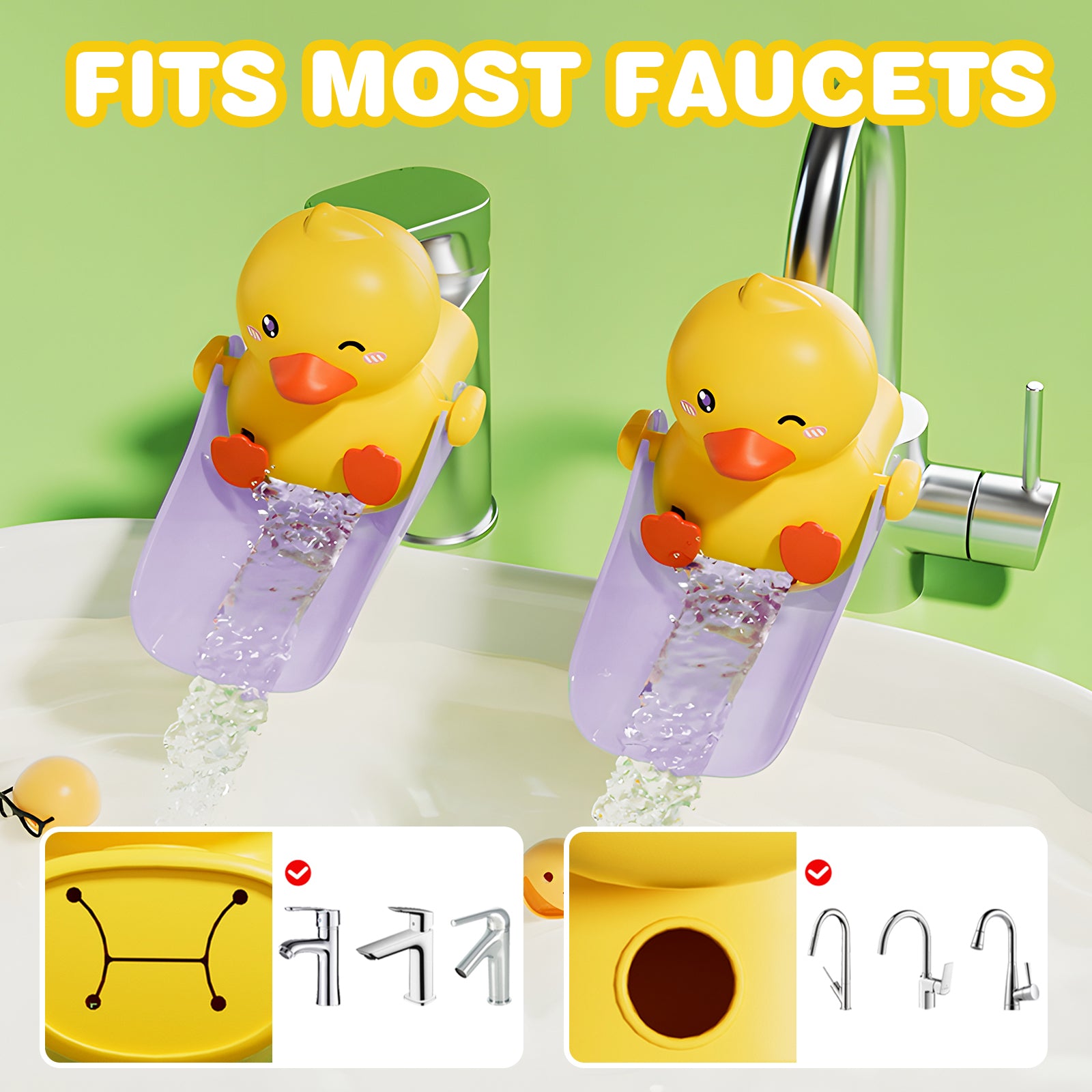 SKYROKU Duck Faucet Extender Wasserhahnverlängerung Ente PP
