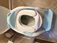 SKYROKU 8838 Toilettensitz mit Treppe Blau rutschfest