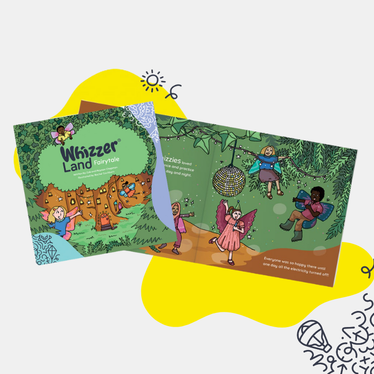 KIDDIWHIZZ Whizzerland Töpfchentraining Buch Bundle Märchen Glow