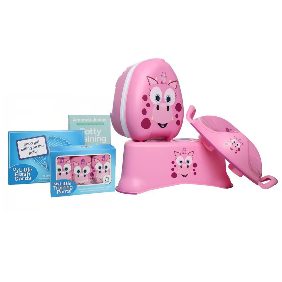 My Carry Potty Dragon Töpfchentraining Set Pink 2-3 Jahre komplett