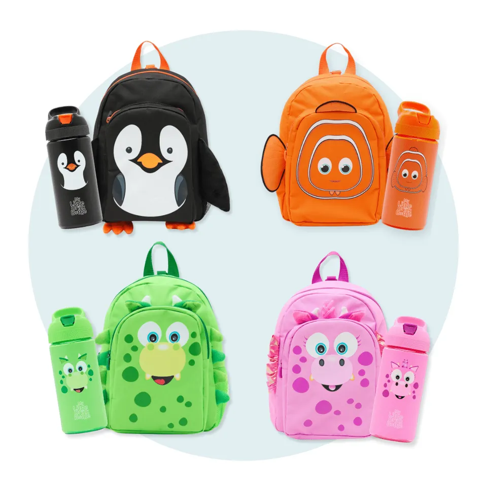 My Carry Potty Travel Rucksack Set Dinosaurier Trinkflasche