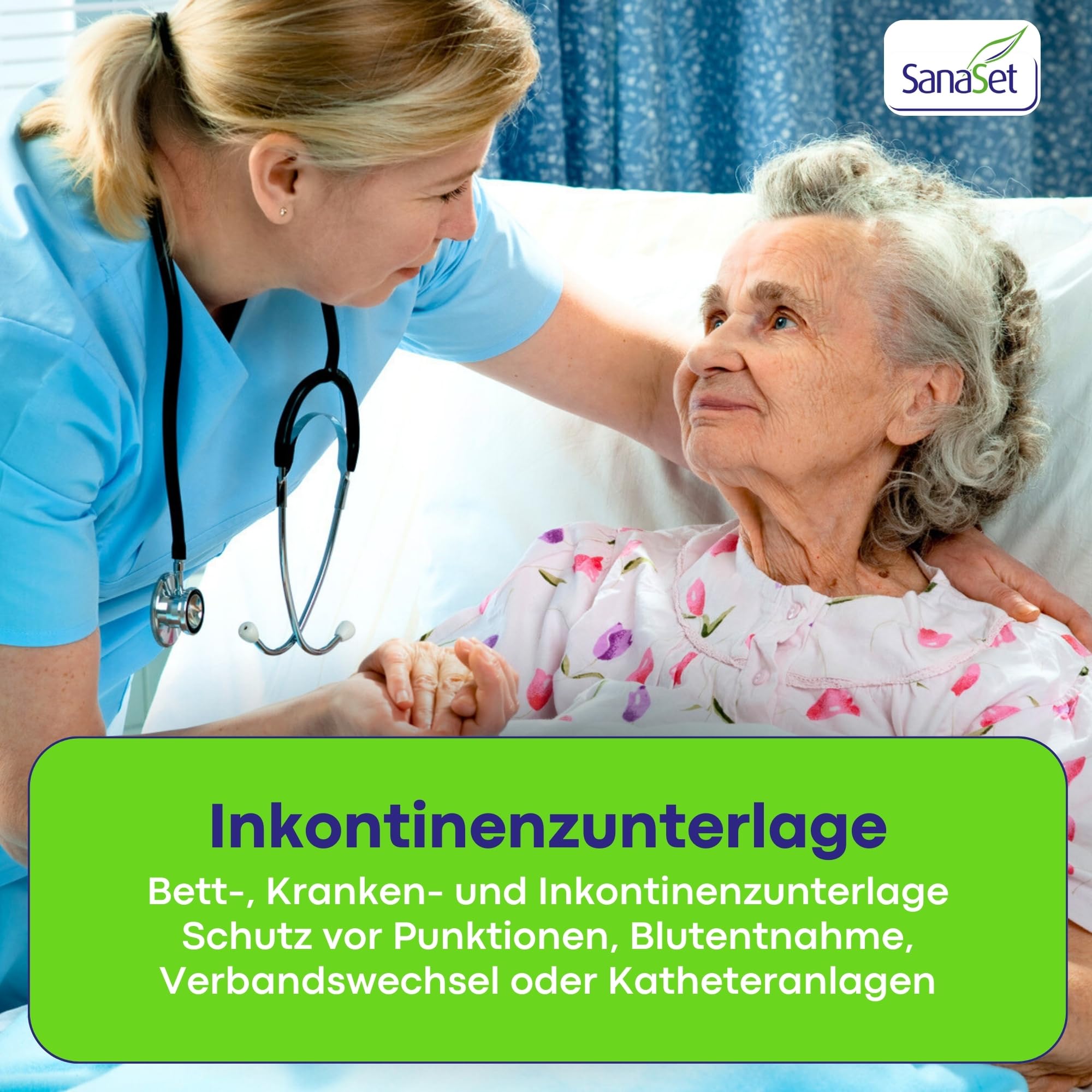 SanaSet Inkontinenzunterlagen 60x60 30 Stück saugstark