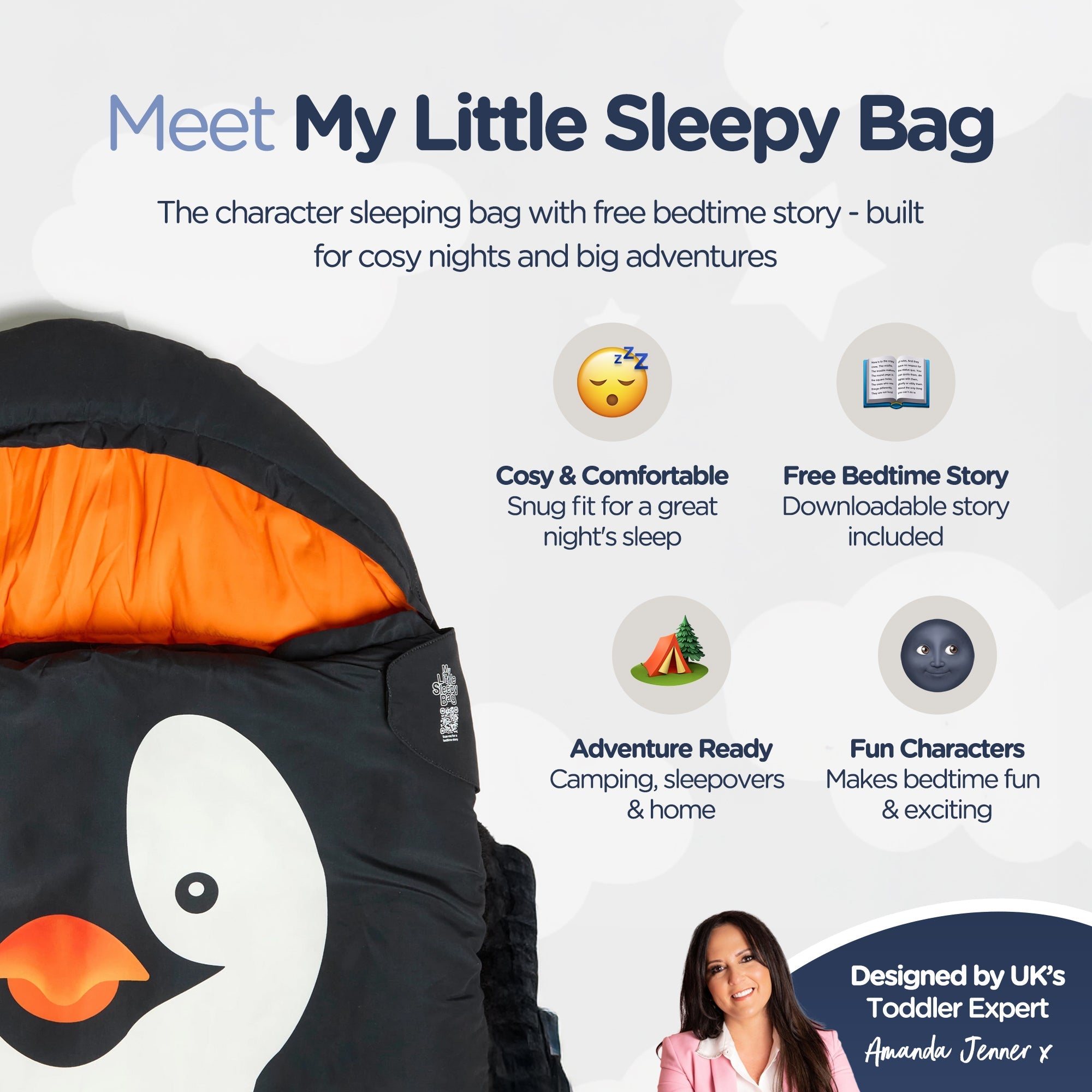 My Carry Potty Travel Pinguin Kinderschlafsack 130 cm