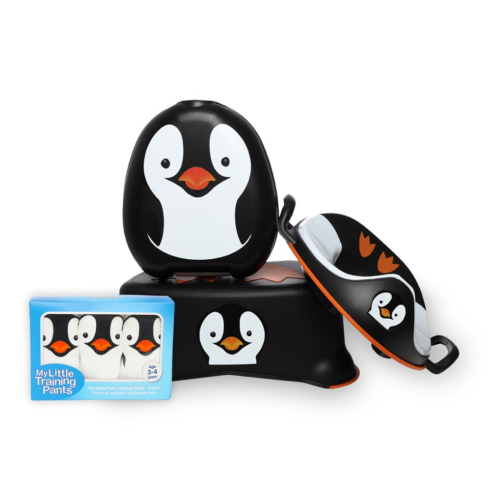 My Carry Potty Pinguin Töpfchen Set mit Sitz, Hocker 2-3 Jahre