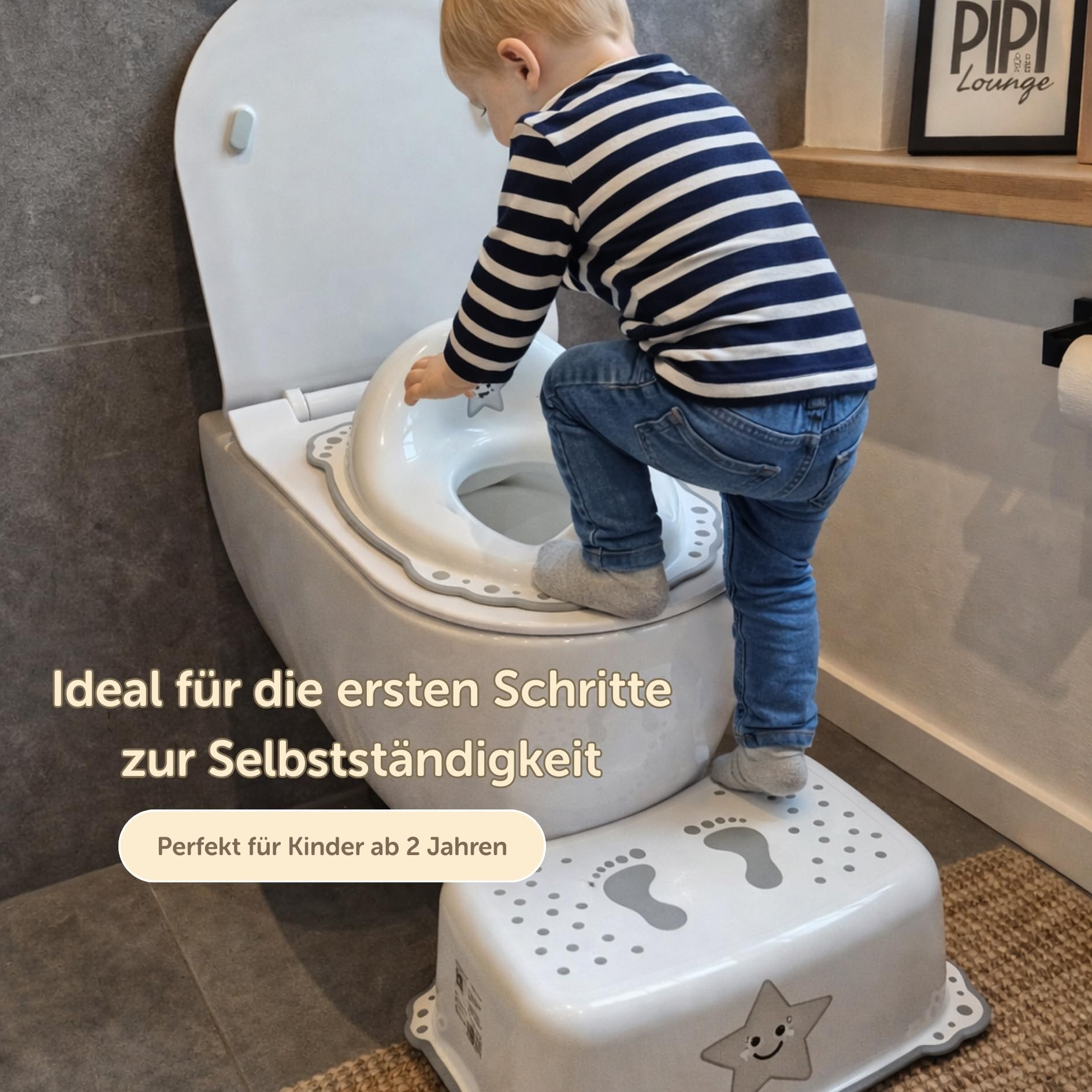 Little Star Kinder Toilettensitz rutschfest ab 2 Jahren