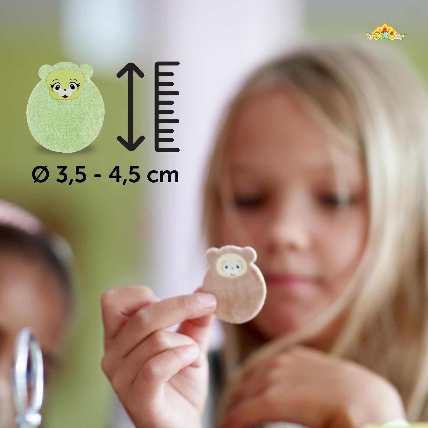 Tröstisar Weiche Trost-Sticker Plüsch 240 Stück Kinder