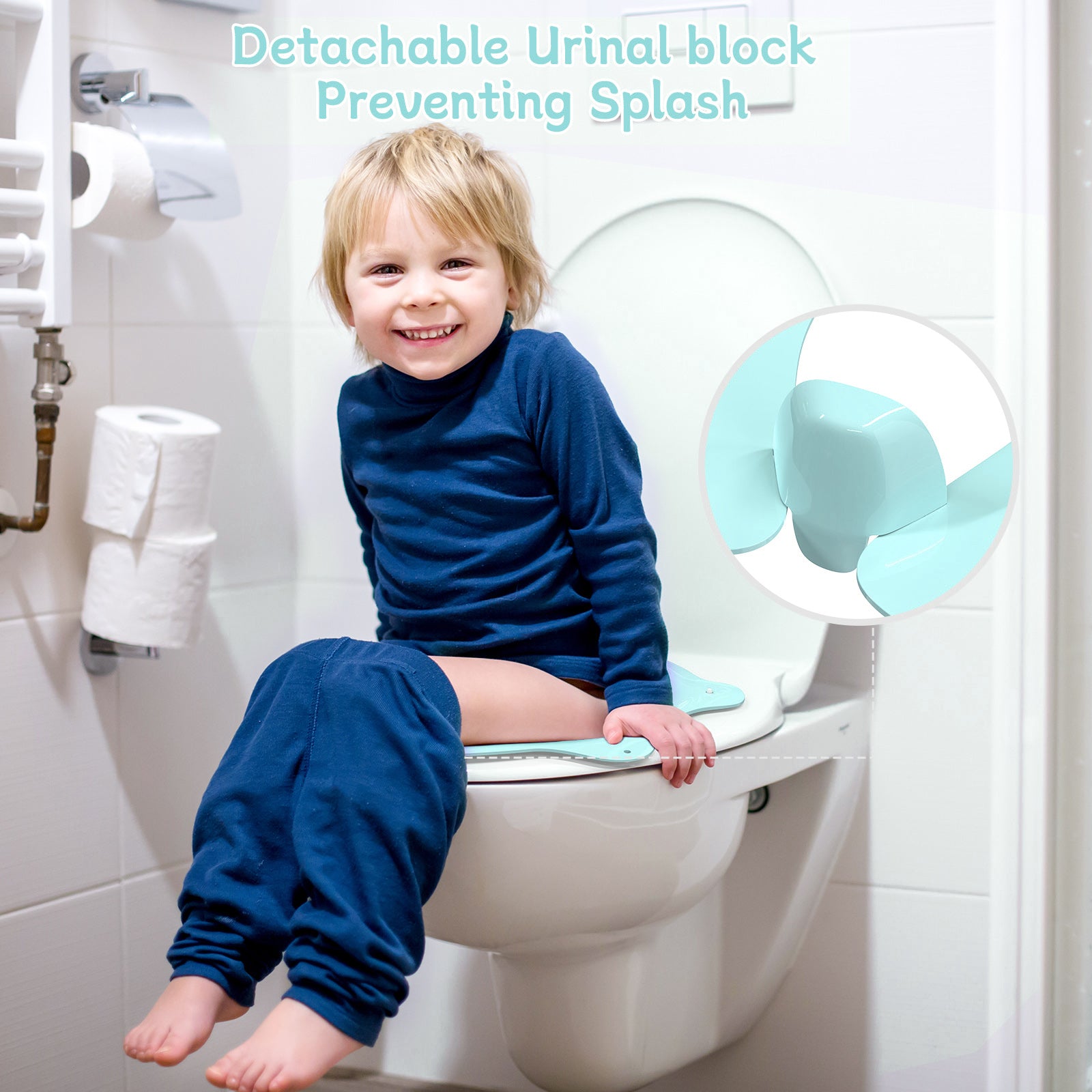 SKYROKU Folding Travel Potty Seat Toilettenaufsatz Blau