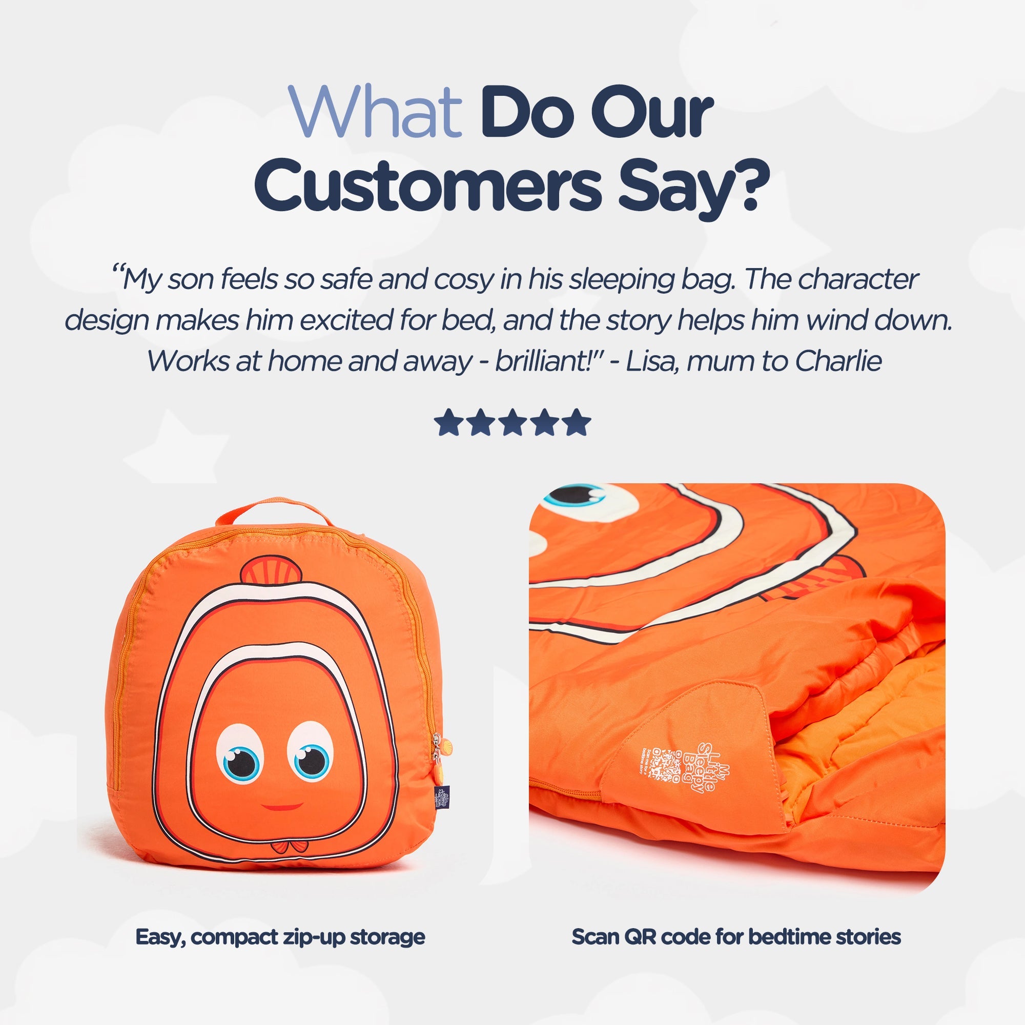 My Carry Potty My Little Sleepy Bag Kinderschlafsack Clownfish 130cm