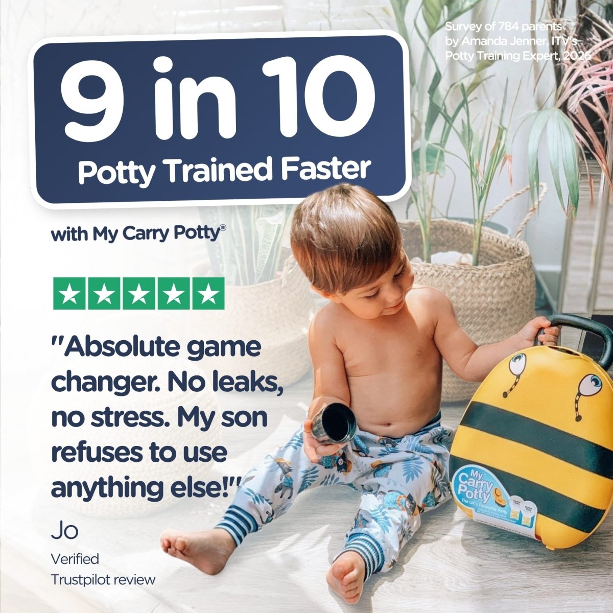 My Carry Potty Bumblebee Reisetöpfchen auslaufsicher