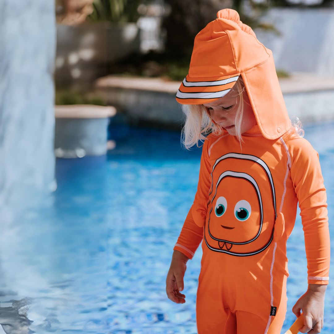 My Little Swimsuit Clownfish UV Schwimmanzug mit Mütze 2-3 J