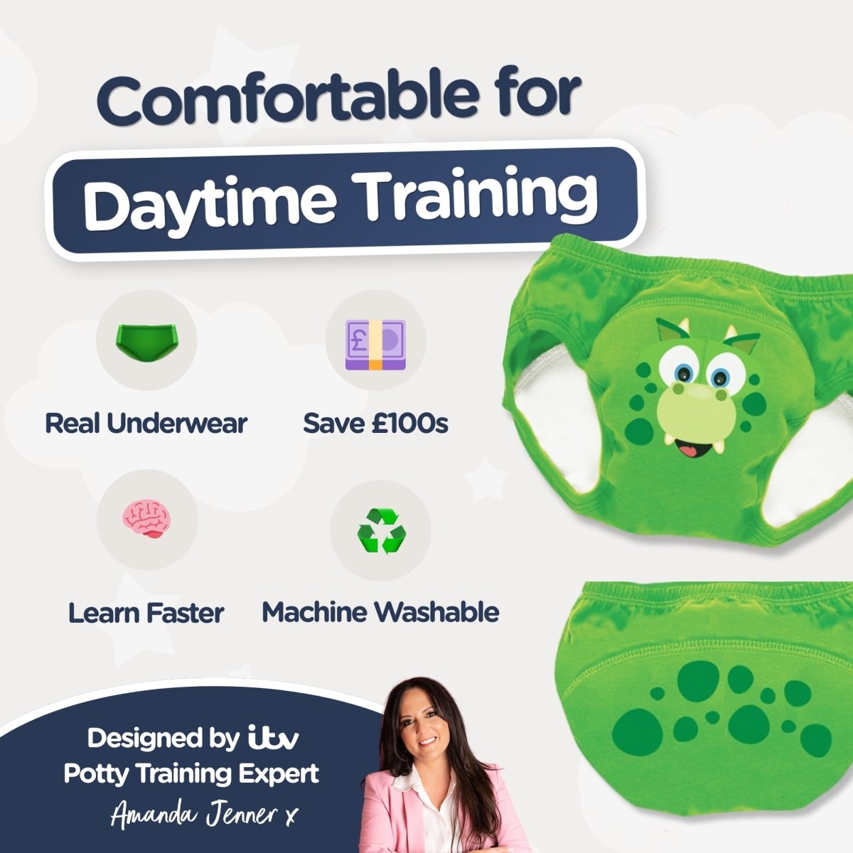My Carry Potty My Little Training Pants Töpfchen-Trainingshose Dino 3er-Pack
