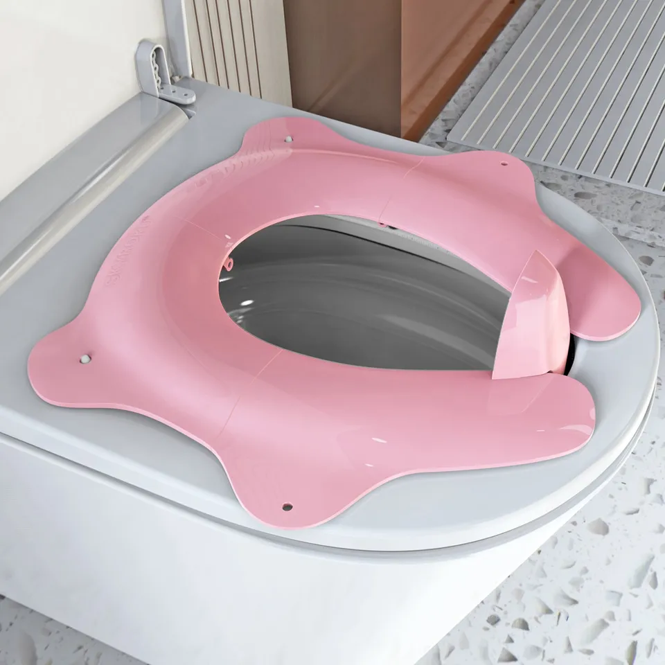 SKYROKU Folding Travel Potty Sitz rosa faltbar