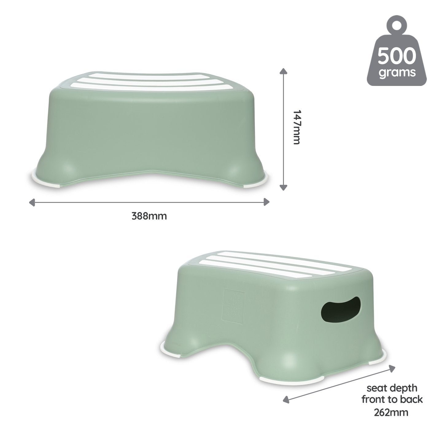 My Carry Potty Sage Green Step Stool Tritthocker Salbei rutschfest