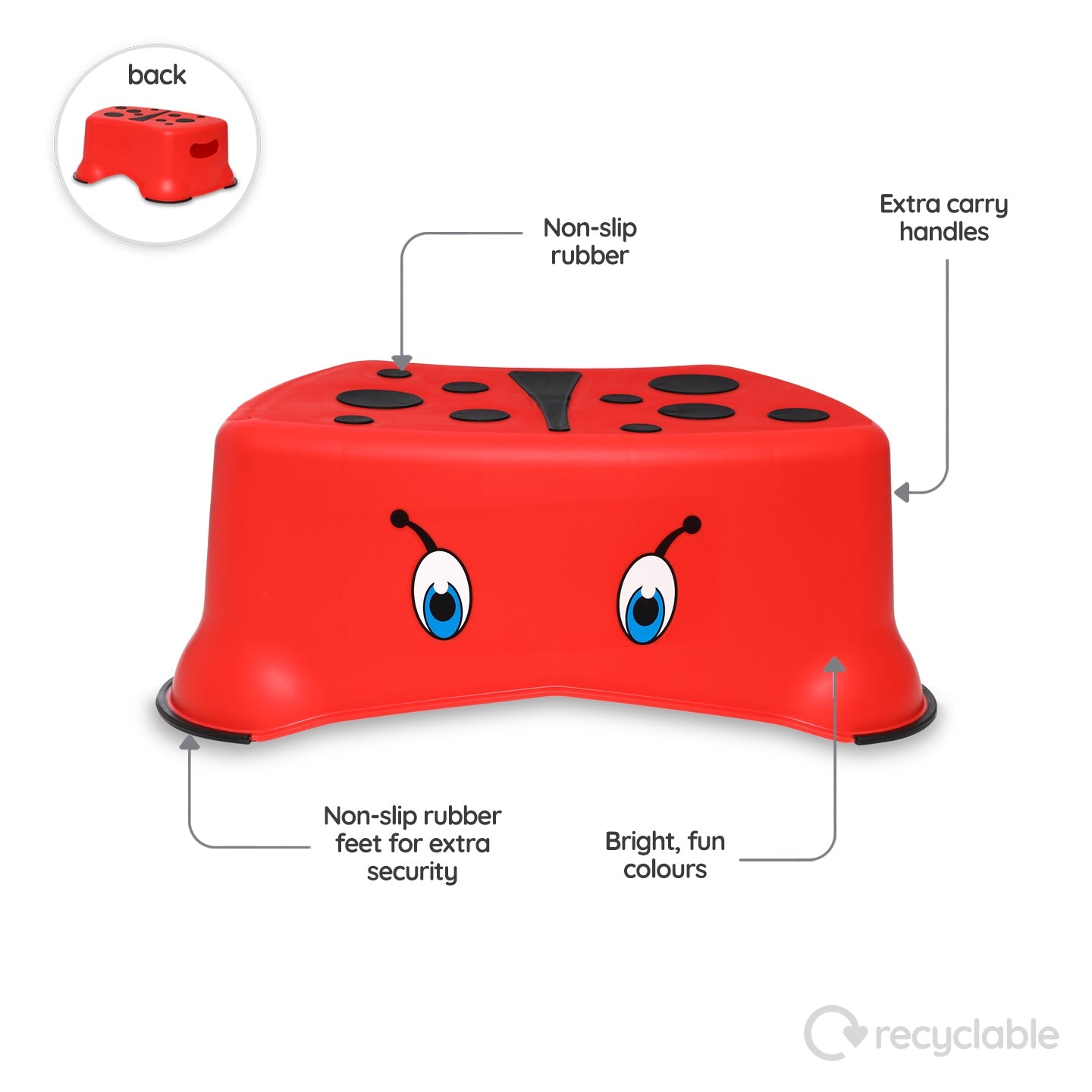 My Carry Potty Bundle Töpfchen-Set Marienkäfer mit Sitz und Hocker