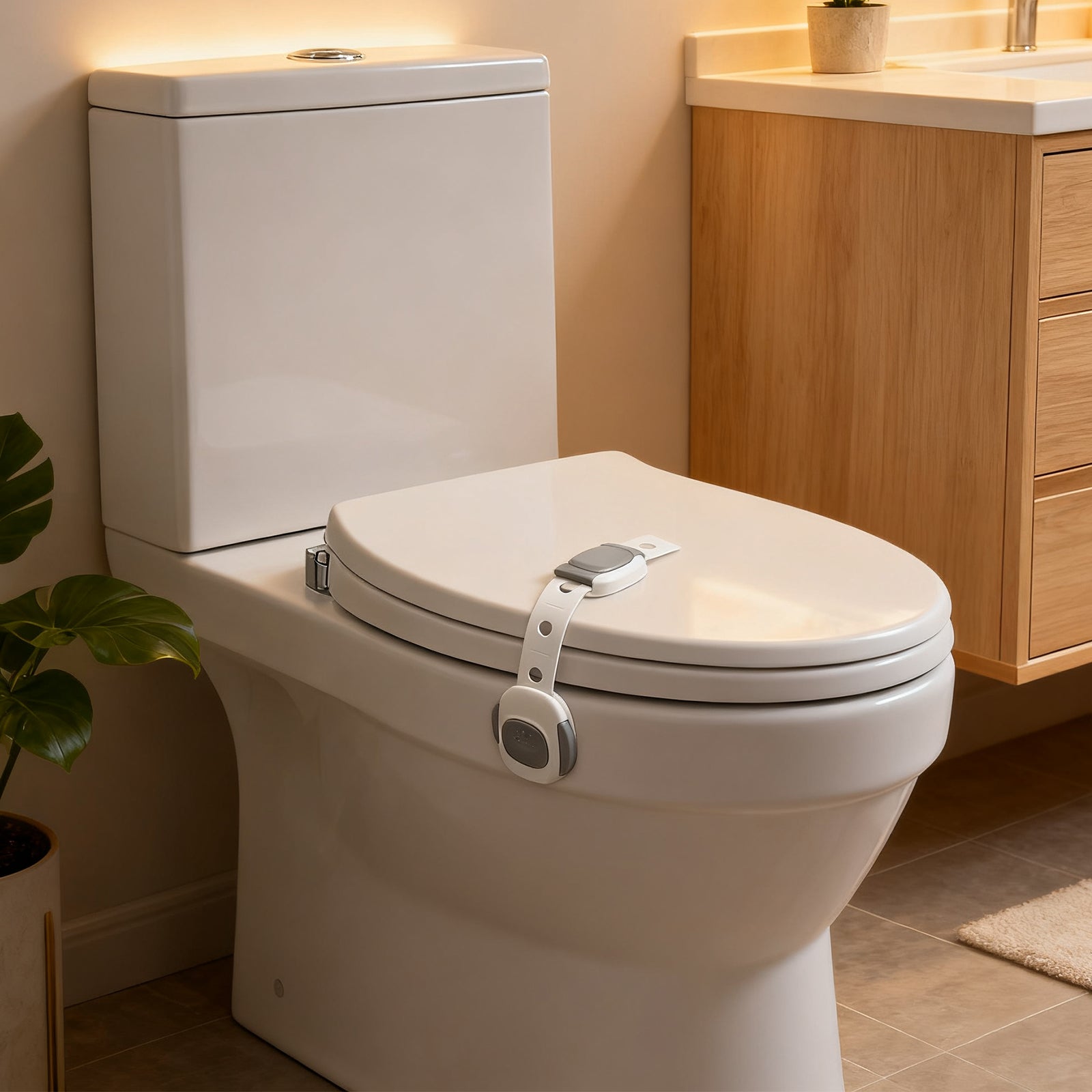 SKYROKU Toilet Lock Toilettensicherung 2er-Pack zum Kleben