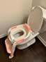 SKYROKU 8838 Toilettensitz mit Treppe Pink rutschfest