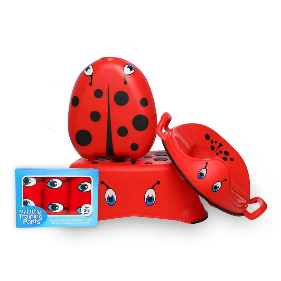 My Carry Potty Bundle Töpfchen-Set Marienkäfer mit Sitz und Hocker
