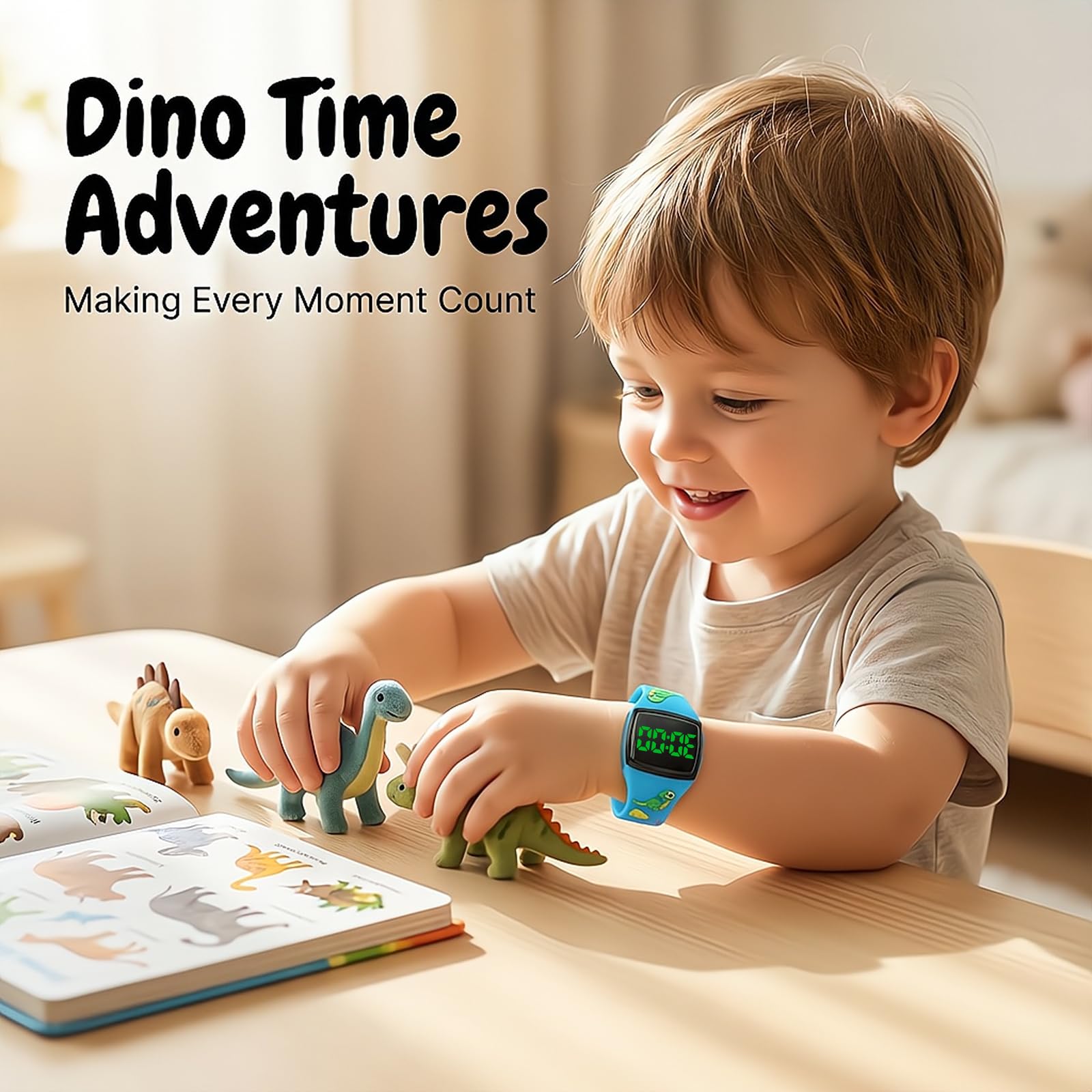 SKYROKU Potty Watch Töpfchentrainingsuhr Dino Silikon