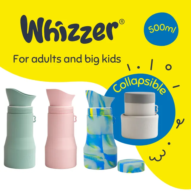 Kiddiwhizz Whizzer Big Kids Adult Reiseurinal Grau 500ml