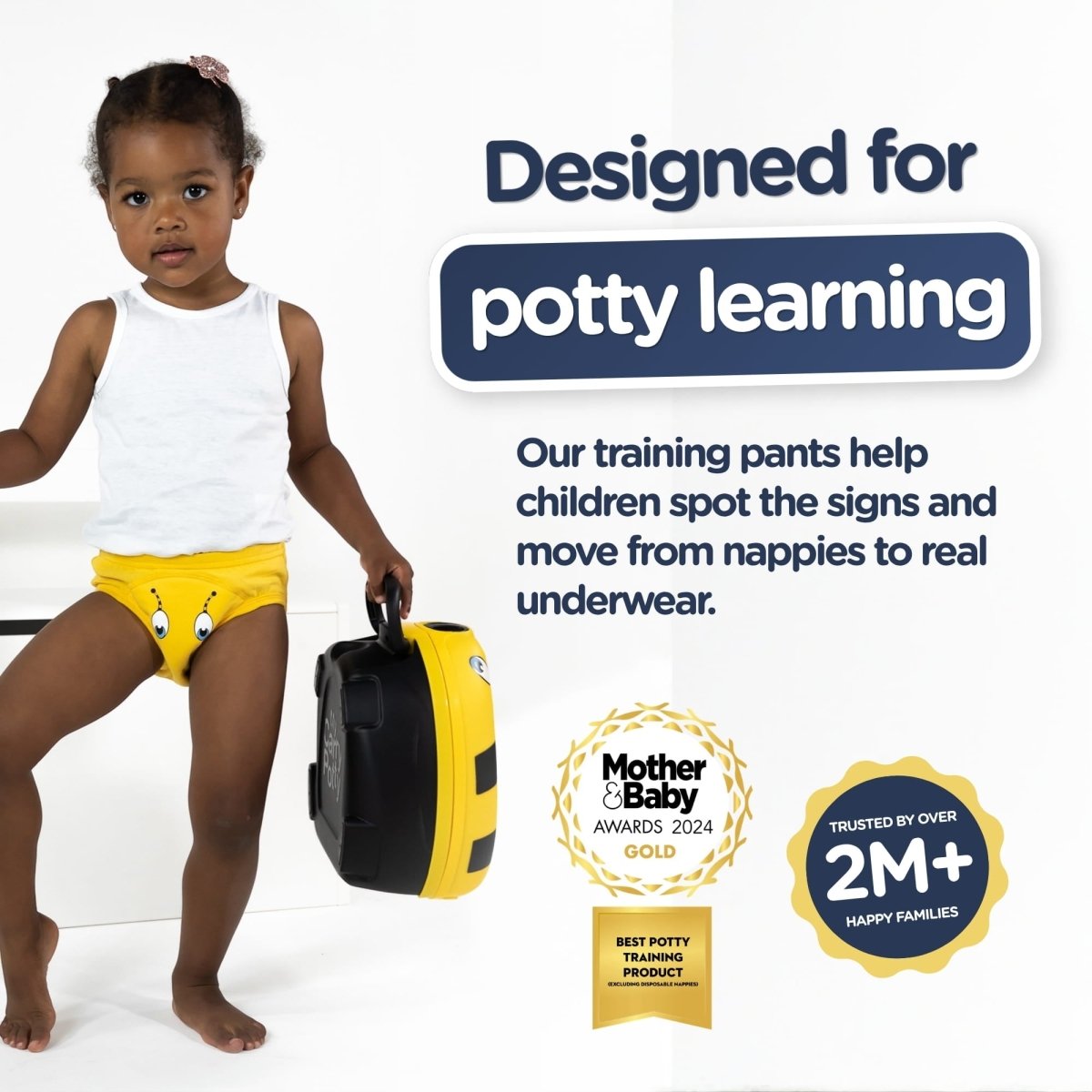 My Carry Potty Bumblebee Trainingshose 3er-Pack saugfähig waschbar