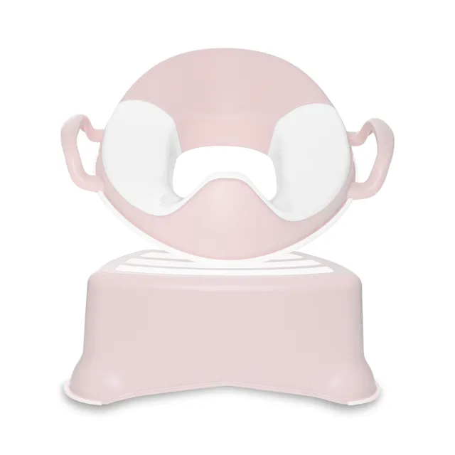 My Carry Potty Trainer Seat Toilettensitz Blush Pink mit Hocker