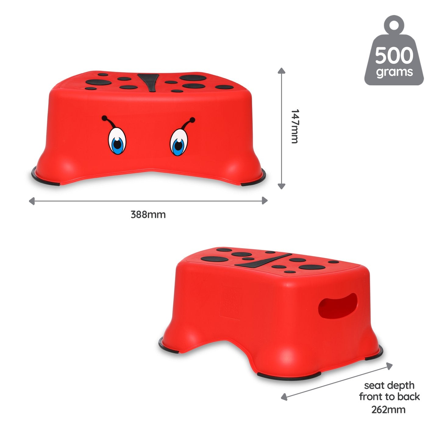 My Carry Potty Ladybird Step Stool Tritthocker Marienkäfer rutschfest