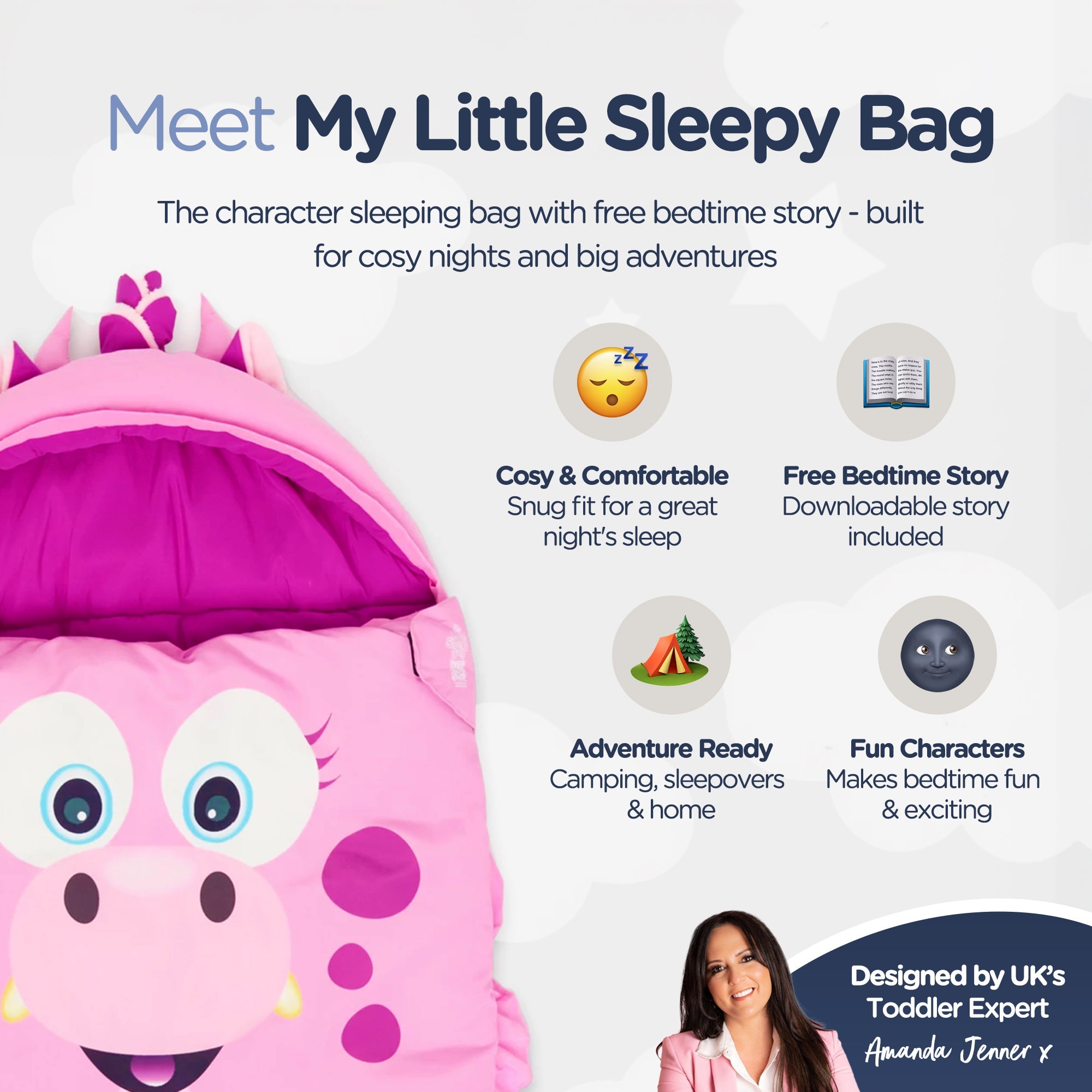 My Carry Potty Sleepy Bag Schlafsack Drache 130cm