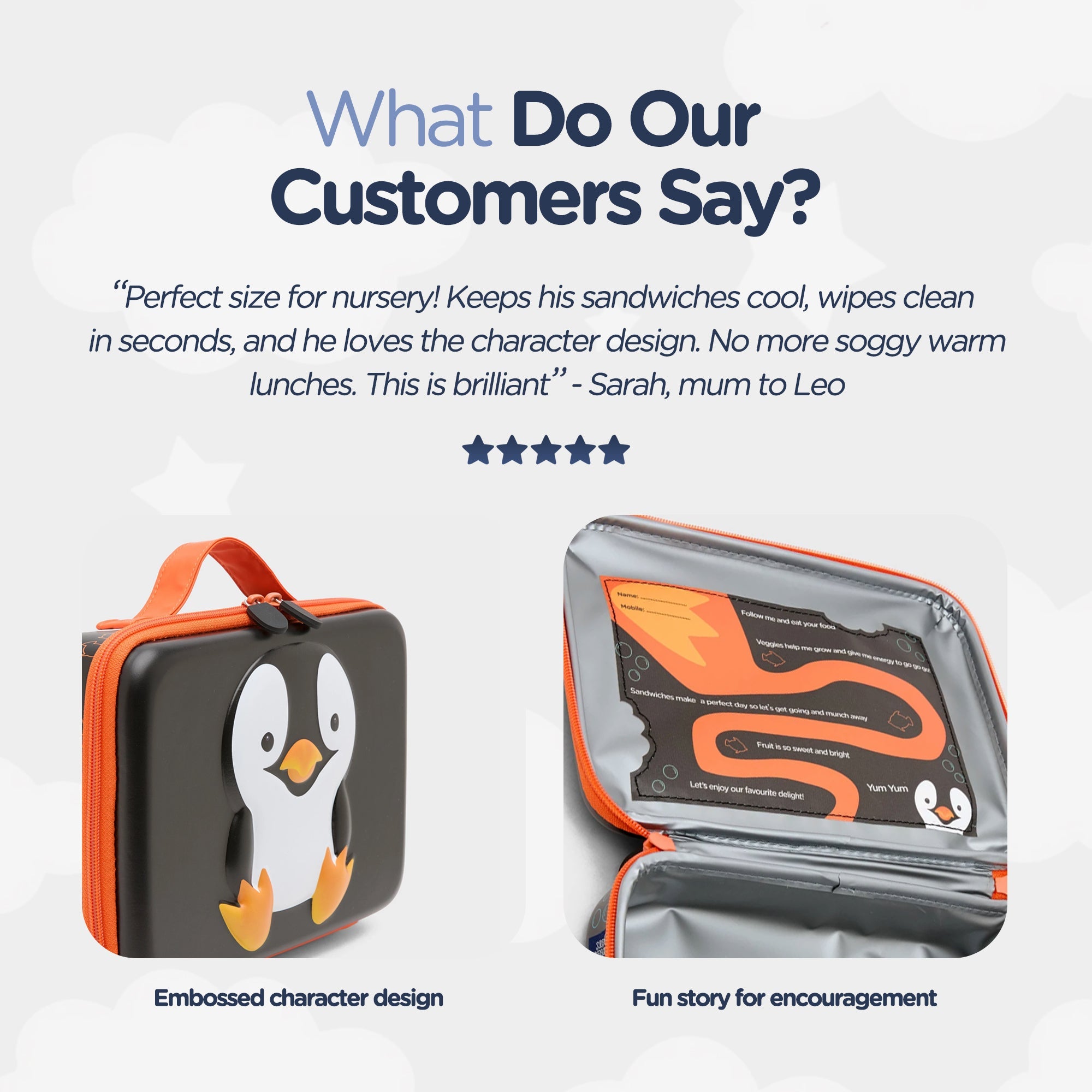 My Carry Potty Travel Pinguin Brotdose isoliert 24 cm