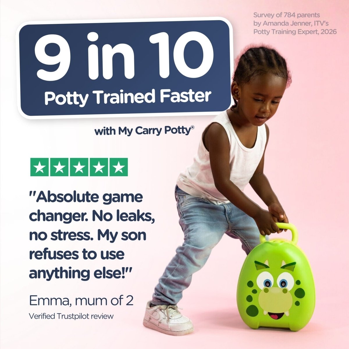 My Carry Potty Dinosaurier Reisetöpfchen mit Deckel auslaufsicher