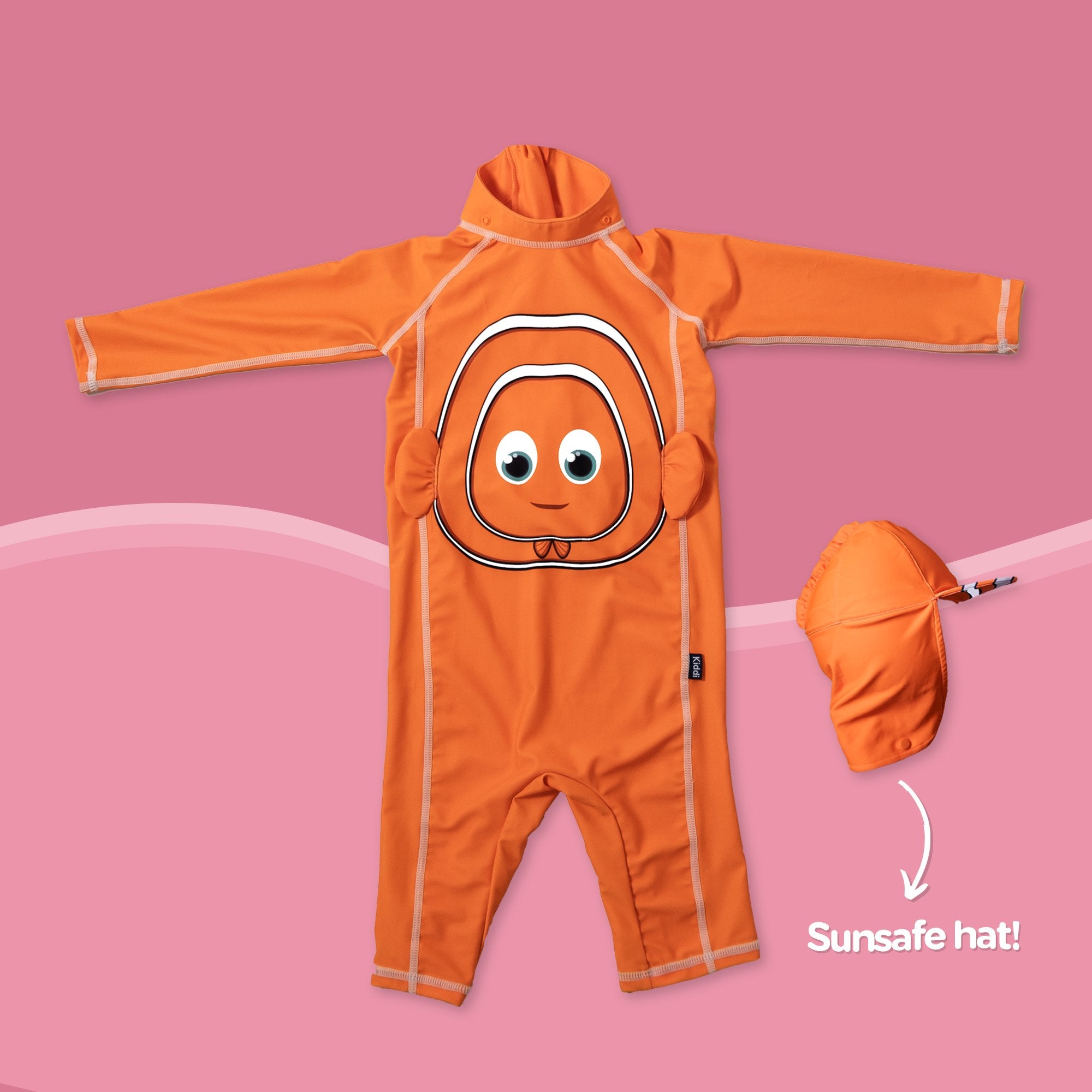 My Little Swimsuit Clownfish UV Schwimmanzug mit Mütze 2-3 J