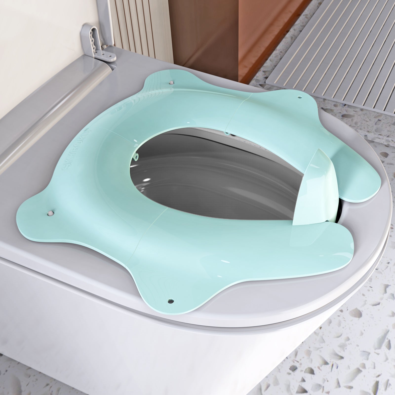 SKYROKU Folding Travel Potty Seat Toilettenaufsatz Blau