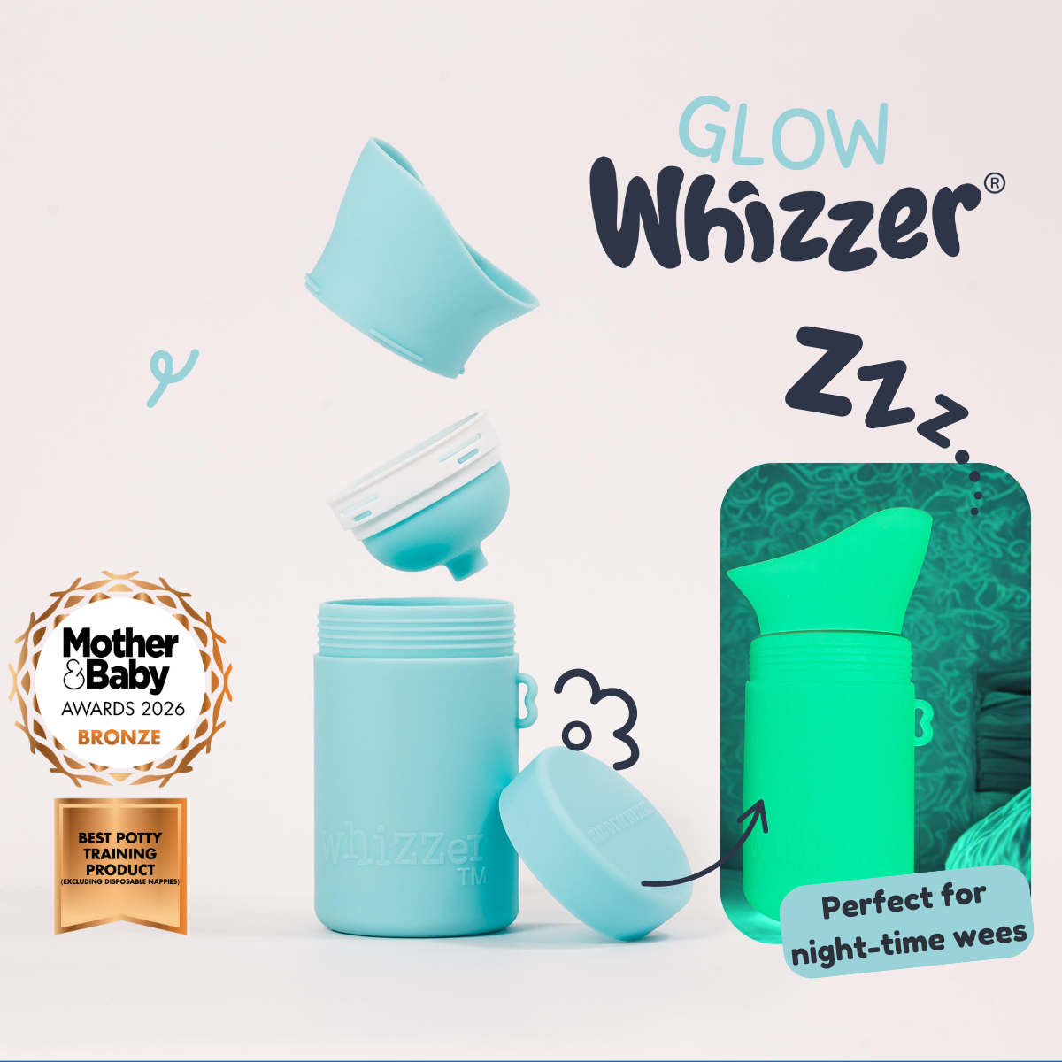 Kiddiwhizz Whizzer Kids Eco-Toilet Reiseurinal Salbeigrün 250ml