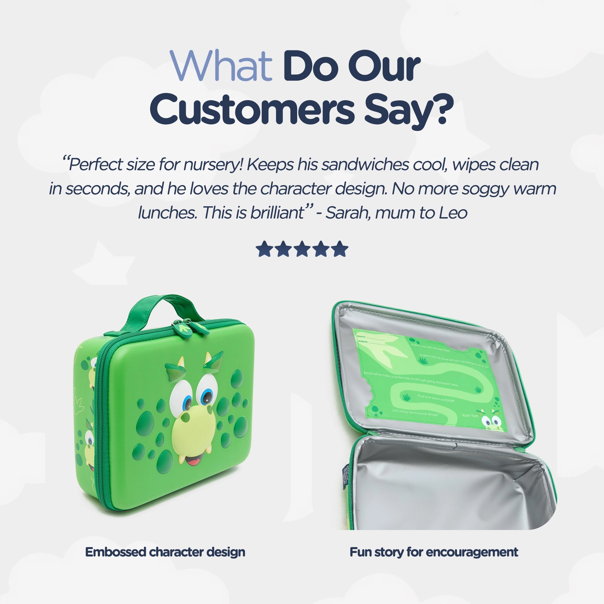 My Carry Potty Travel Dinosaur Brotdose isoliert mit Tragegriff