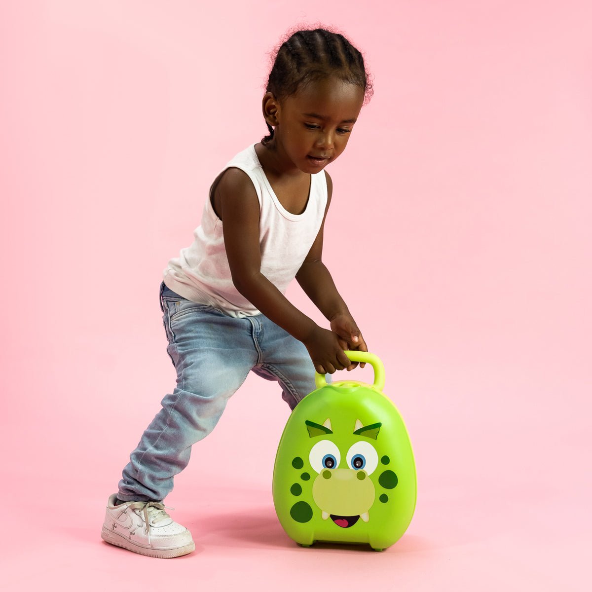 My Carry Potty Bundles Dino Töpfchen-Toilettensitz-Set mit Hocker