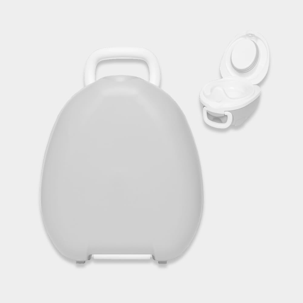 My Carry Potty Pearl Grey Töpfchen Grau auslaufsicher mit Deckel